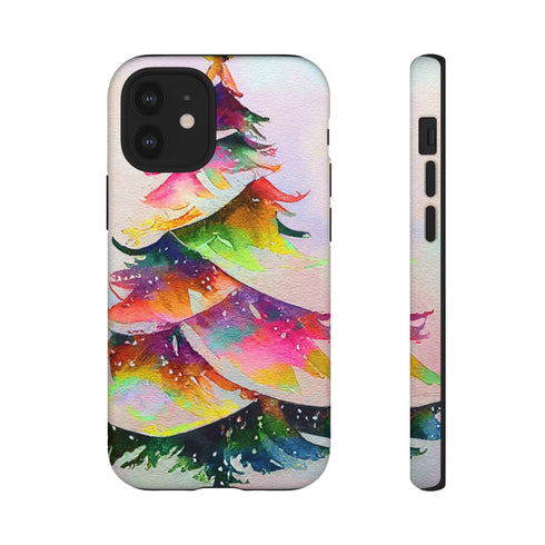 Swooshy Christmas Tree - Impact Resistant Phone Case iPhone 12 Mini Matte